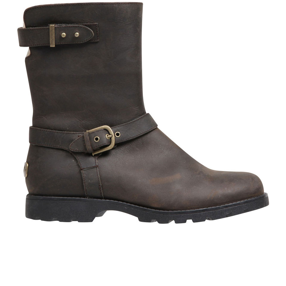 UGG Women's Grandle Leather Buckle Boots - Java - Free UK Delivery over £50