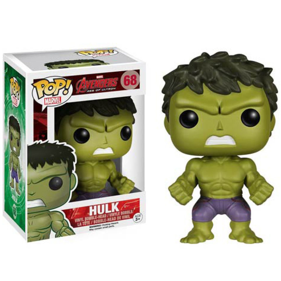 Marvel Avengers: Age of Ultron Hulk Pop! Vinyl Bobble Head ...