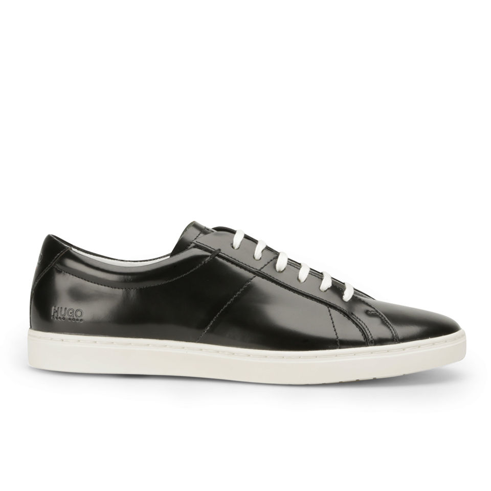 HUGO Men's Futtio Leather Trainers - Black - Free UK Delivery over £50