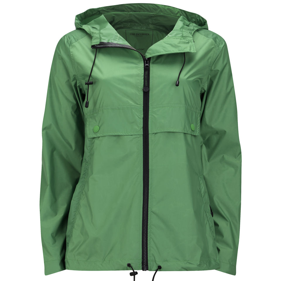 Ilse Jacobsen Women's Short Rain Jacket - Evergreen - Free UK Delivery ...