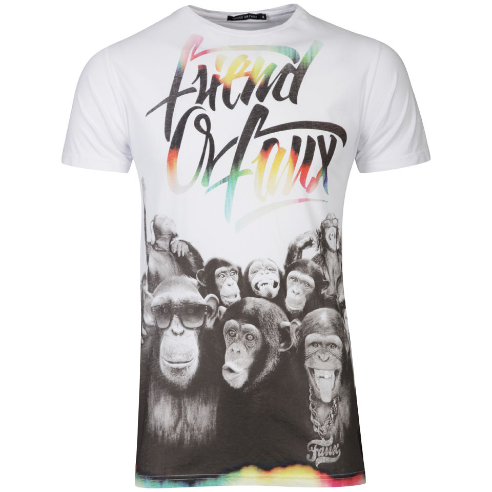 Friend Or Faux Men S Raving Ape T Shirt White Clothing Zavvi Us