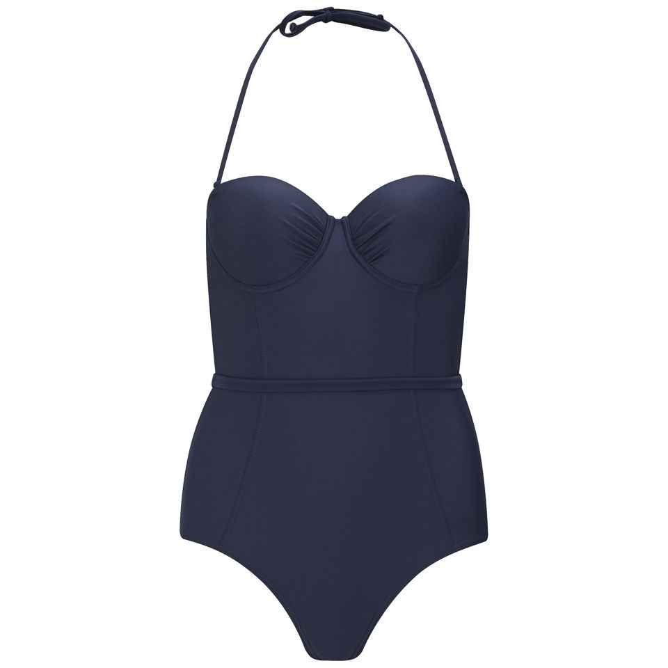 French Connection Women's Andreanna Swimming Costume - Navy | TheHut.com
