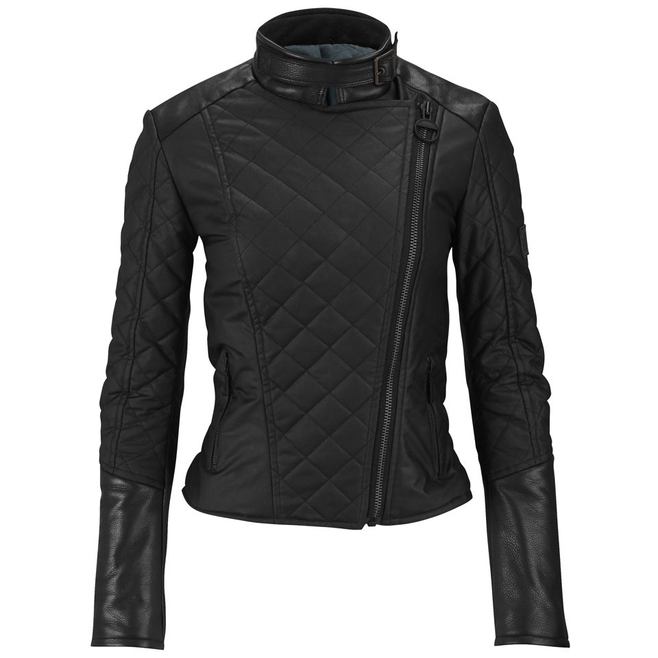 Ladies cotton biker jacket clearance