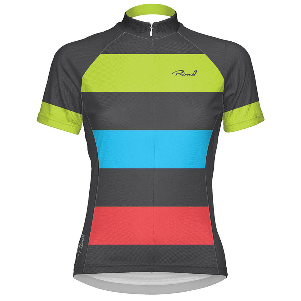 Primal Women's Bold Short Sleeve Jersey Grey/Green/Blue/Pink