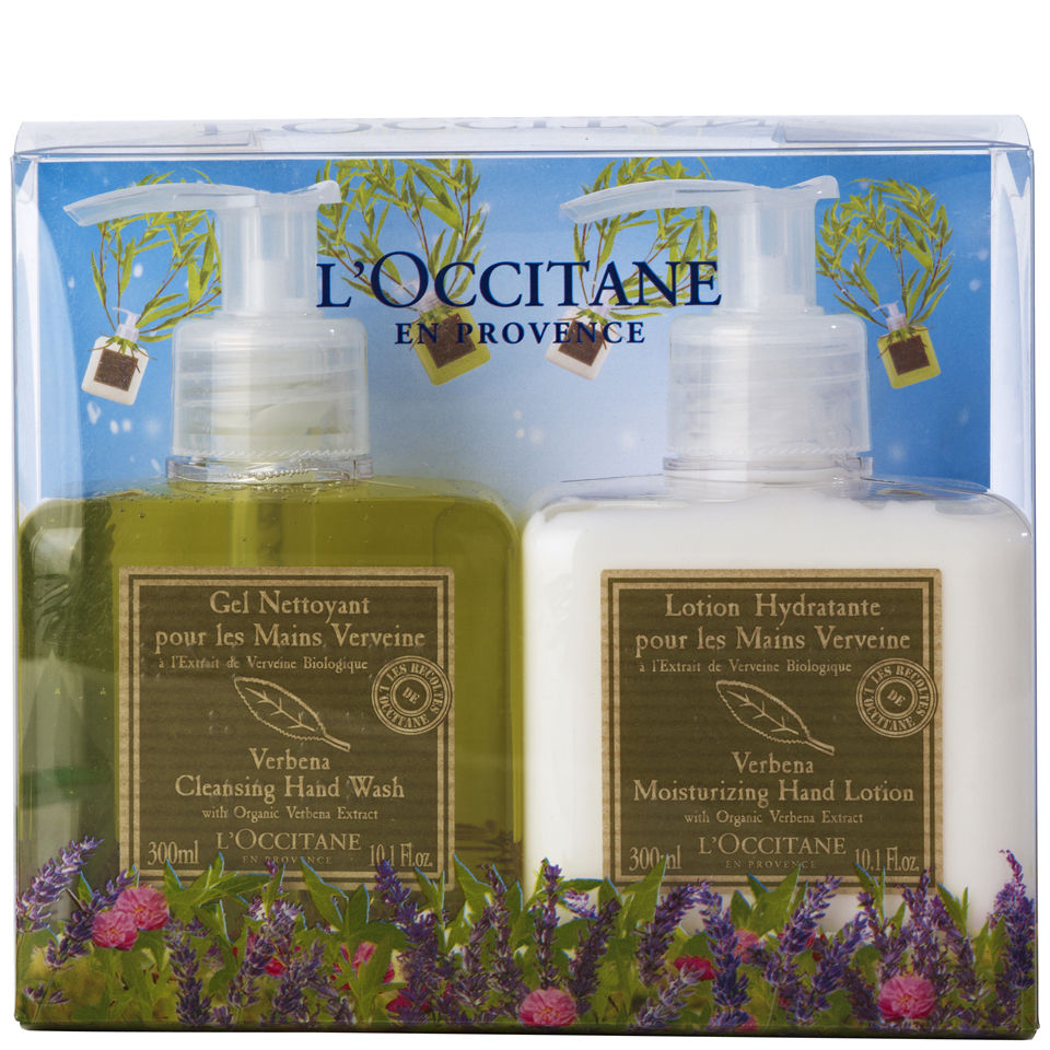 L Occitane Verbena Hand Wash Lotion Duo 2 Products Gratis Lieferservice Weltweit A small pumpful of this goes a long way to cleaning your hands in the most refreshing way! lookfantastic