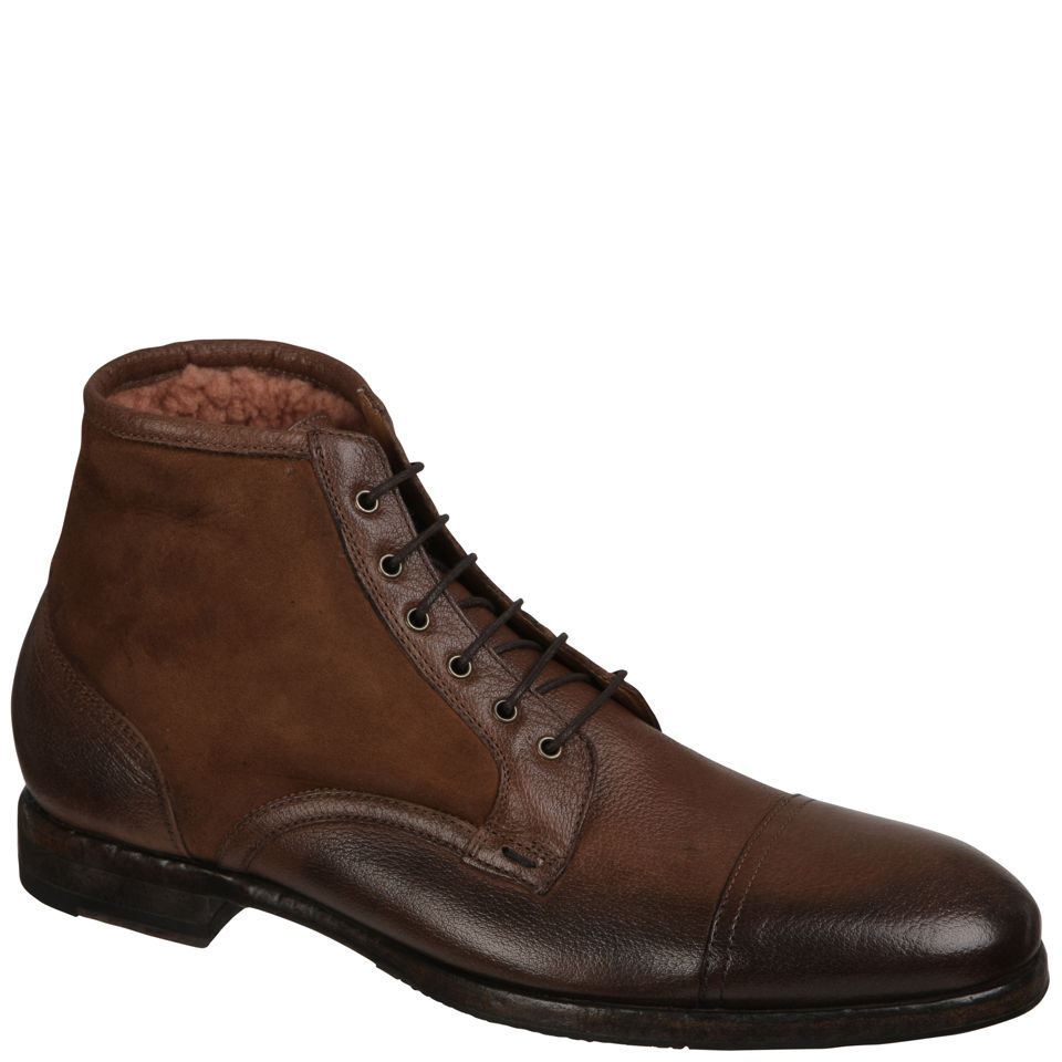 Paul Smith Shoes Men's Hardy Leather Boot - Toffee | FREE UK Delivery ...