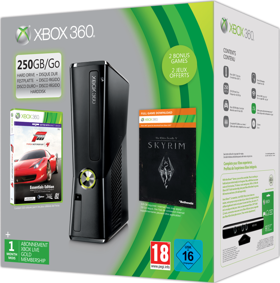 Xbox 360 250GB Holiday Bundle (Includes Forza 4 ...