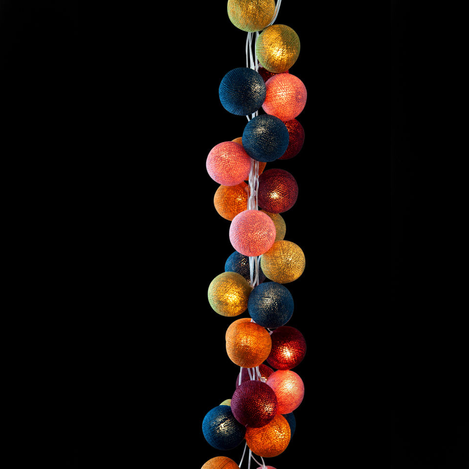 Cable & Cotton String Light 35 Balls Cinnamon Homeware