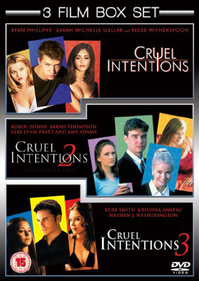 Cruel Intentions/Cruel Intentions 2/Cruel Intentions 3 DVD Zavvi UK