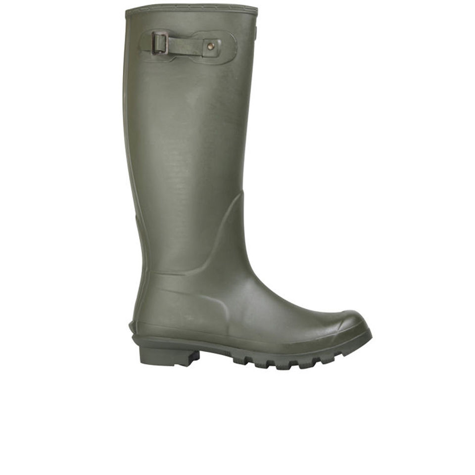 barbour men's olive wellies