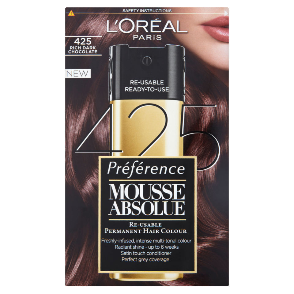 L Oreal Paris Preference Mousse Absolue 425 Rich Dark Chocolate