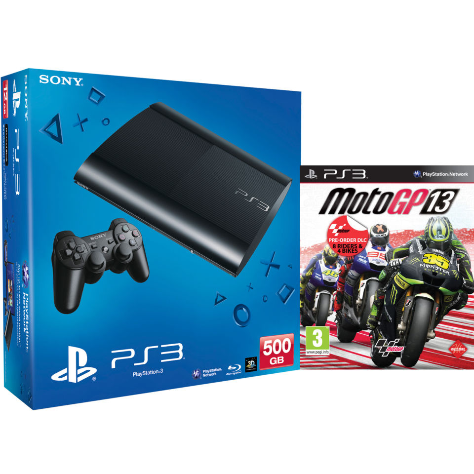 PS3: New Sony PlayStation 3 Slim Console (500 GB) - Black ...
