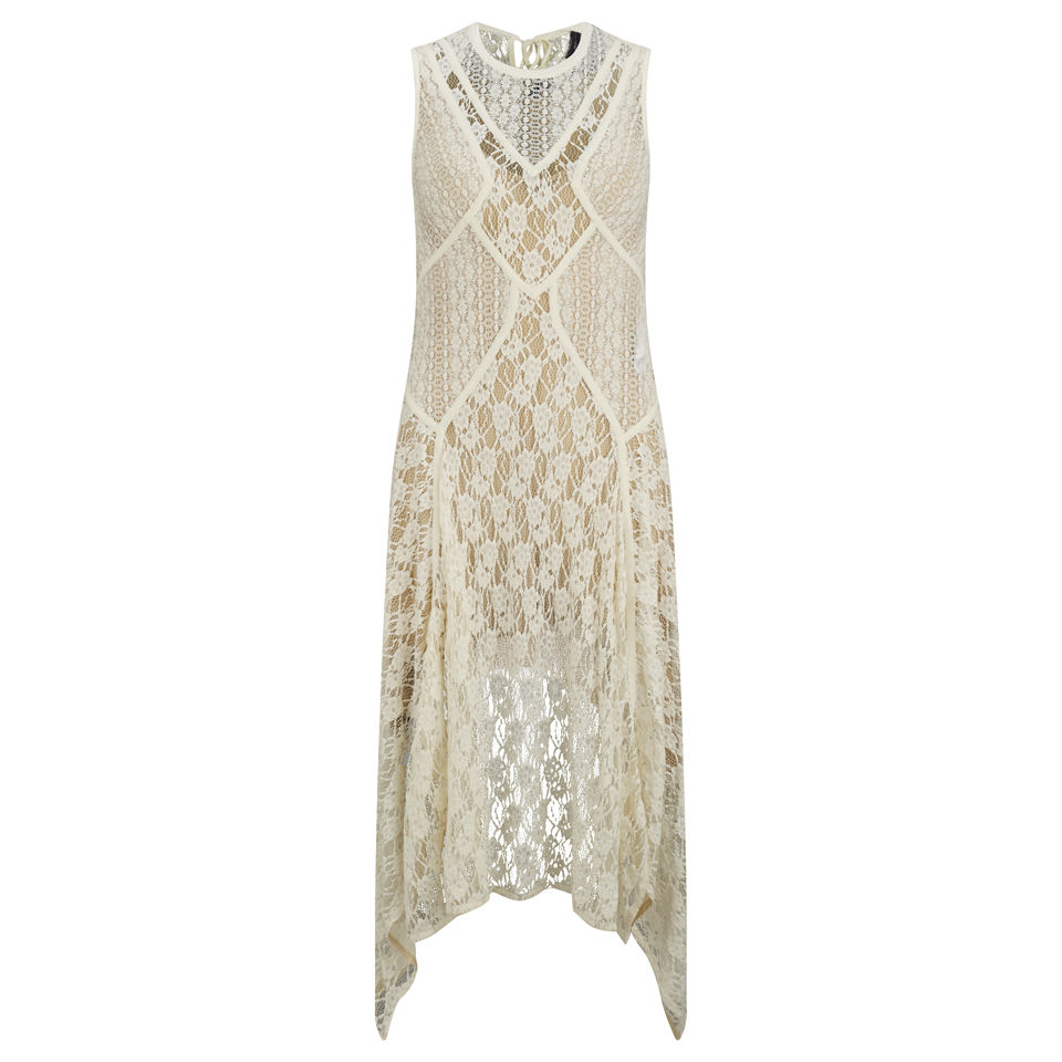 HIGH Women's Remind Jersey Sleeveless Dress Cream Free UK Delivery Available
