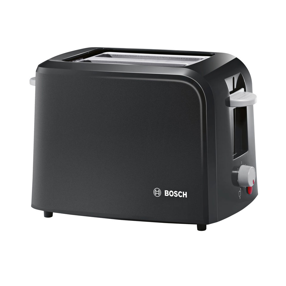 Bosch TAT3A013GB Vintage 2 Slice Toaster Black Homeware