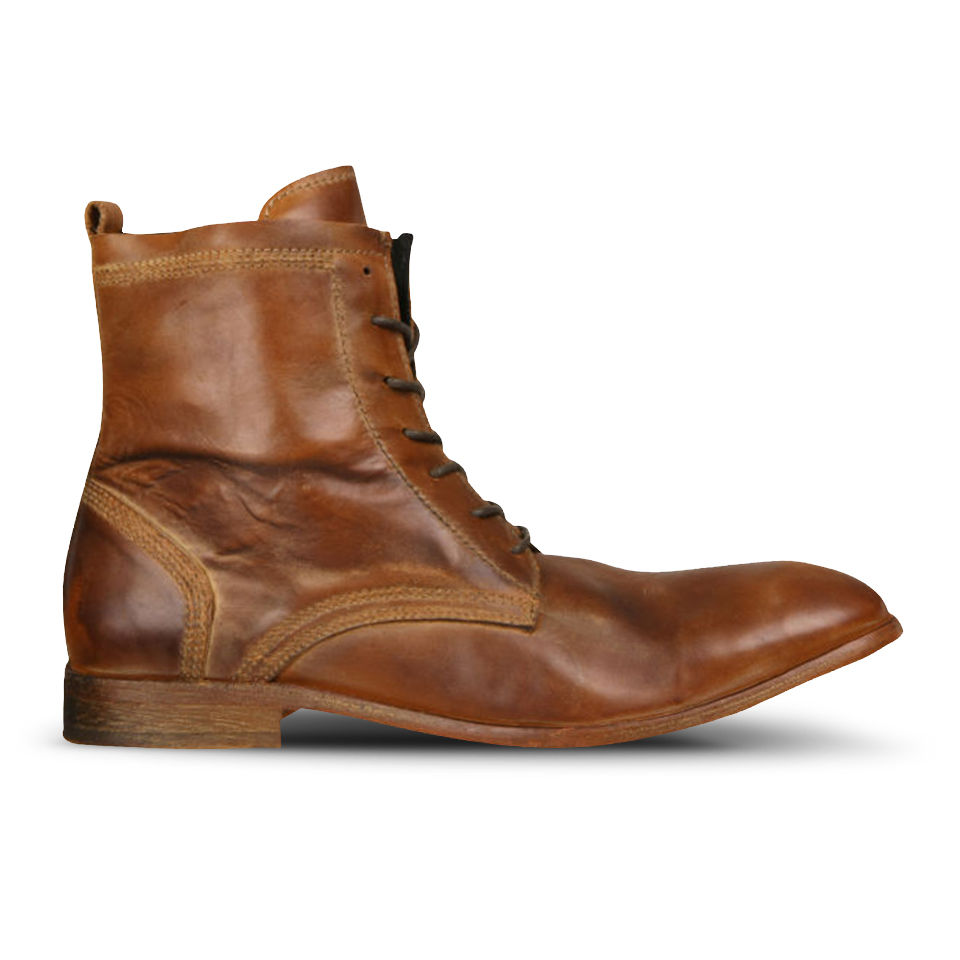 Hudson London Men S Swathmore Calf Leather Boots Tan Buy