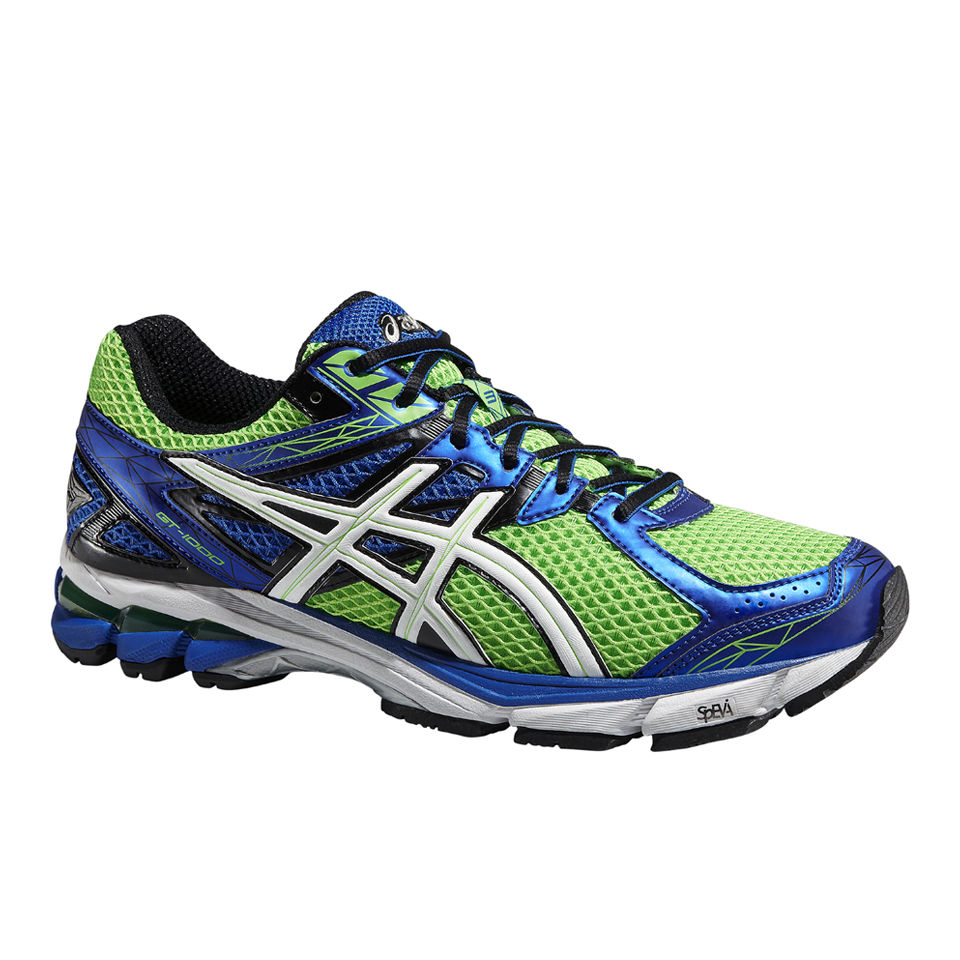 Asics Men's GT-1000 3 Structured Cushioning Running Shoes - Neon Green ...