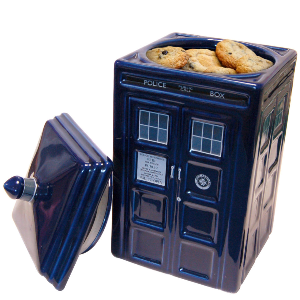 Dr Who Tardis Ceramic Cookie Jar IWOOT UK