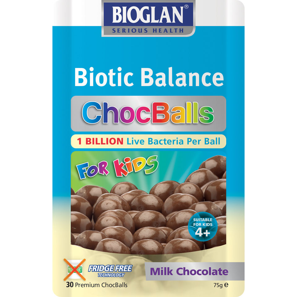 Bioglan Biotic Balance ChocBalls for Kids - Milk (30 Balls)