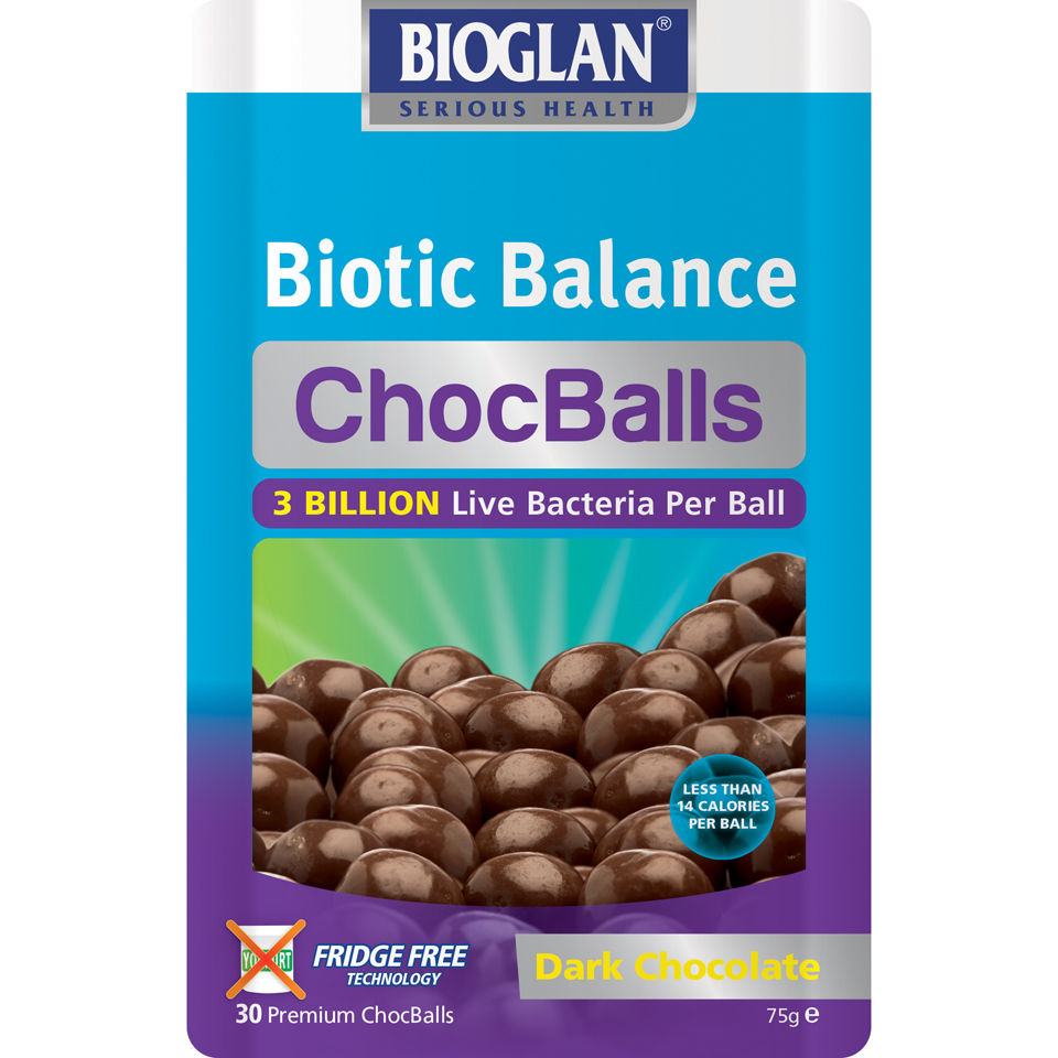 Bioglan Biotic Balance ChocBalls - Dark (30 Balls)