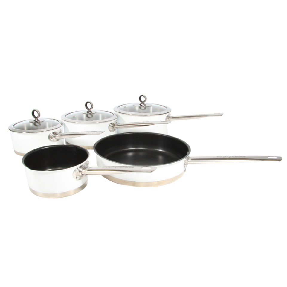 Morphy Richards 79010 5 Piece Pan Set White Homeware