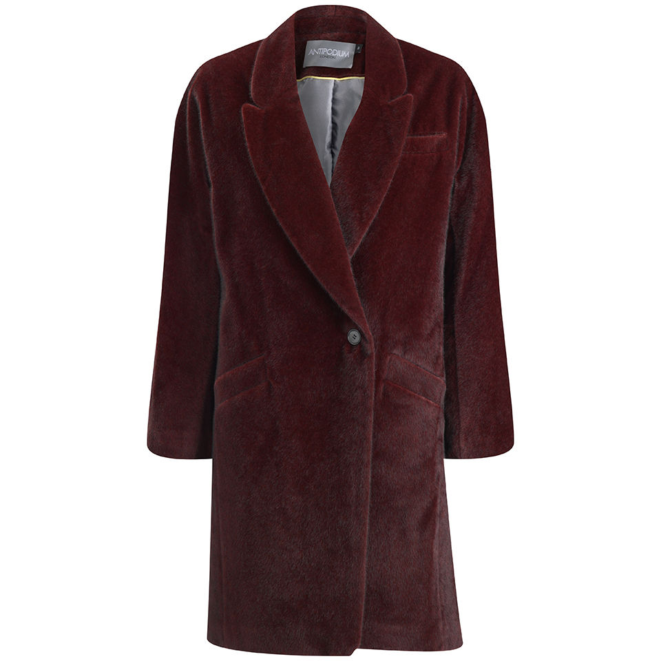 Antipodium Women's Facade Coat - Oxblood - Free UK Delivery Available