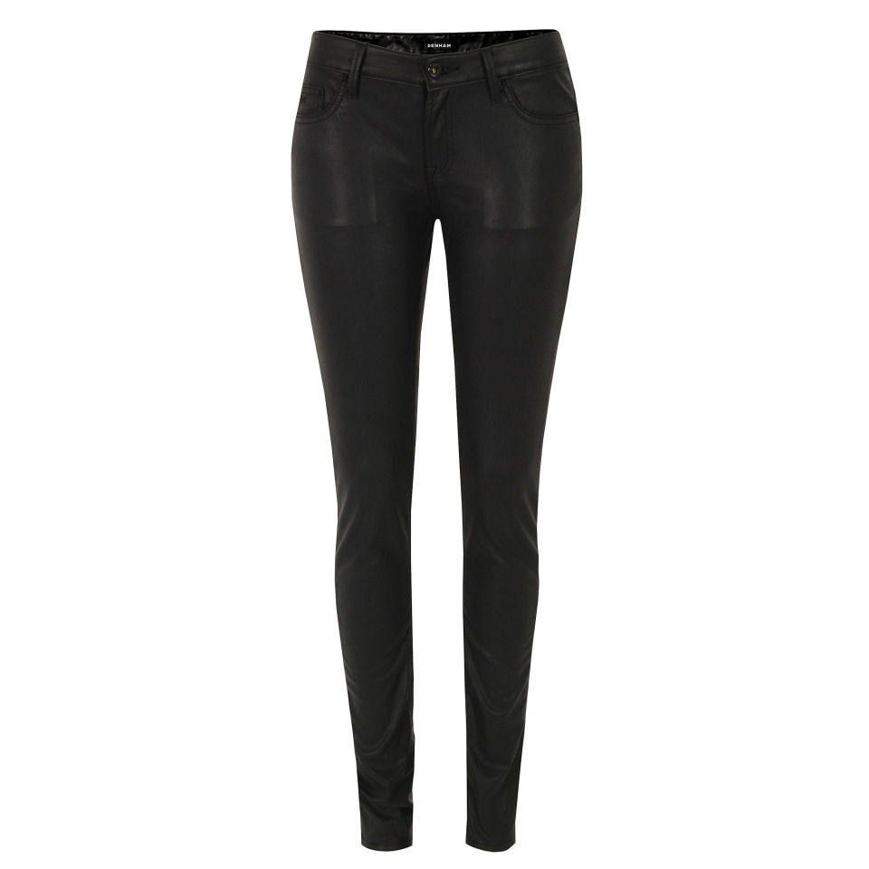 Denham Women's Cleaner SPL Faux Leather Jeans - Black - Free UK ...