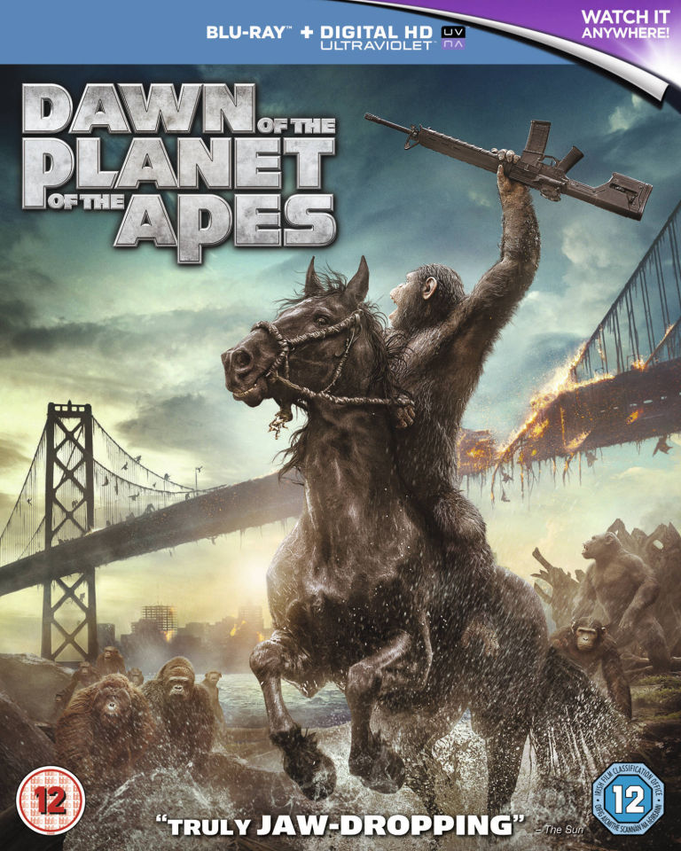 Dawn Of The Planet Of The Apes Blu Ray Zavvi Us