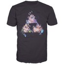 The Legend of Zelda - Triangles Faces Men's T-Shirt (Black) - M on Clothing