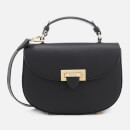 Aspinal of London Women's The Letterbox Saddle Bag - Black