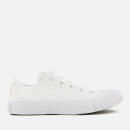 Converse Chuck Taylor All Star Ox Canvas Trainers - White Monochrome