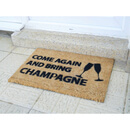 Come Again & Bring Champagne Doormat