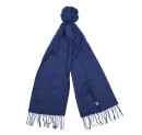 Barbour Men's Plain Lambswool Scarf - Navy