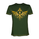 Cheapest The Legend Of Zelda - Hylian Crest T-Shirt (Green/Gold) - S on Clothing
