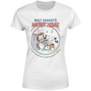Disney Mickey Mouse Retro Poster Piano Women's T-Shirt - White