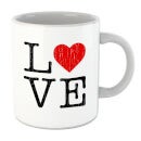 Image of Love Heart Textured Mug
