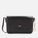 DKNY Women's Bryant Medium Flap Sutton Cross Body Bag - Black