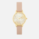 Olivia Burton Women's Abstract Florals Watch - Vegan Rose Sand/Gold