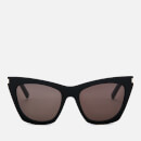Saint Laurent Women's Kate Acetate Sunglasses - Black
