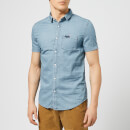 Superdry Men's Miami Loom Shirt - Vintage Blue Wash
