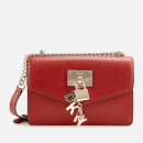 DKNY Women's Elissa Small Shoulder Flap Bag - Bright Red
