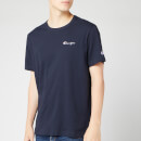 Champion Men's Small Script Crew Neck T-Shirt - Navy
