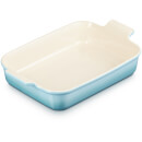 Le Creuset Stoneware Large Heritage Rectangular Roasting Dish - 32cm - Teal
