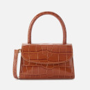 by FAR Women's Mini Croco Embossed Shoulder Bag - Tan