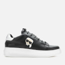 Karl Lagerfeld Men's Kapri Karl Ikonic 3D Lace Leather Trainers - Black