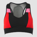 Reggiseno Power Colour Block - Nero/Rosso acceso - XS