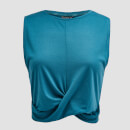 Myprotein Power Women's Twist Front Crop Top - Deep Lake - L
