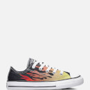 Converse Kids' Chuck Taylor All Star Archive Flame Ox Trainers - Black/Enamel Red