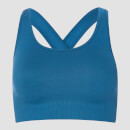MP Women’s Shape Seamless Ultra Cross Strap Sports Bra - Pilot Blue - XS