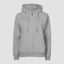 Felpa con cappuccio e cerniera MP Essentials da donna - Grigio mélange - XS