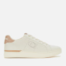 Coach Women's ADB Leather/Suede Cupsole Trainers - Chalk/Taupe